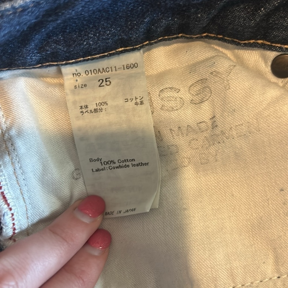 Moussy Distressed Button Fly Jeans Size 25 - Picture 8 of 9